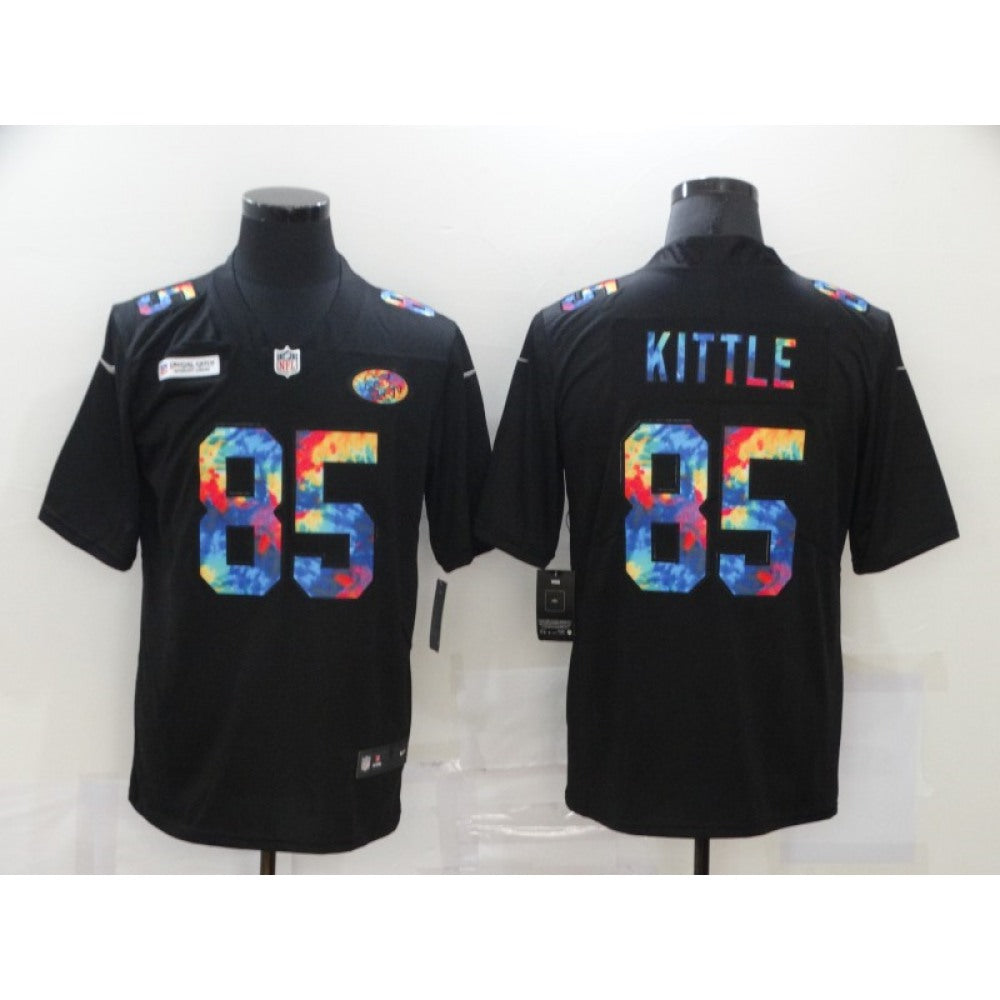 Men's San Francisco 49ers #85 George Kittle 2020 Crucial Catch Limited Stitched Jersey 