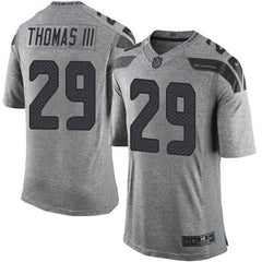 Seahawks #29 Earl Thomas III Gray Men's Stitched NFL Limited Gridiron Gray Jersey 