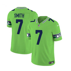 Men's Seattle Seahawks #7 Geno Smith 2023 F.U.S.E. Green Limited Stitched Football Jersey 