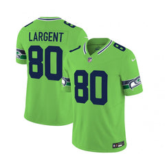 Men's Seattle Seahawks #80 Steve Largent 2023 F.U.S.E. Green Limited Stitched Football Jersey 