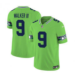 Men's Seattle Seahawks #9 Kenneth Walker III 2023 F.U.S.E. Green Limited Stitched Football Jersey 