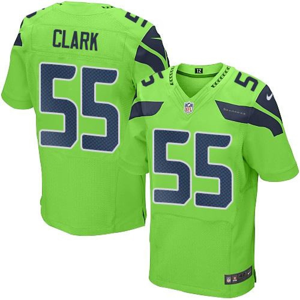 Seahawks #55 Frank Clark Green Men's Stitched NFL Elite Rush Jersey 