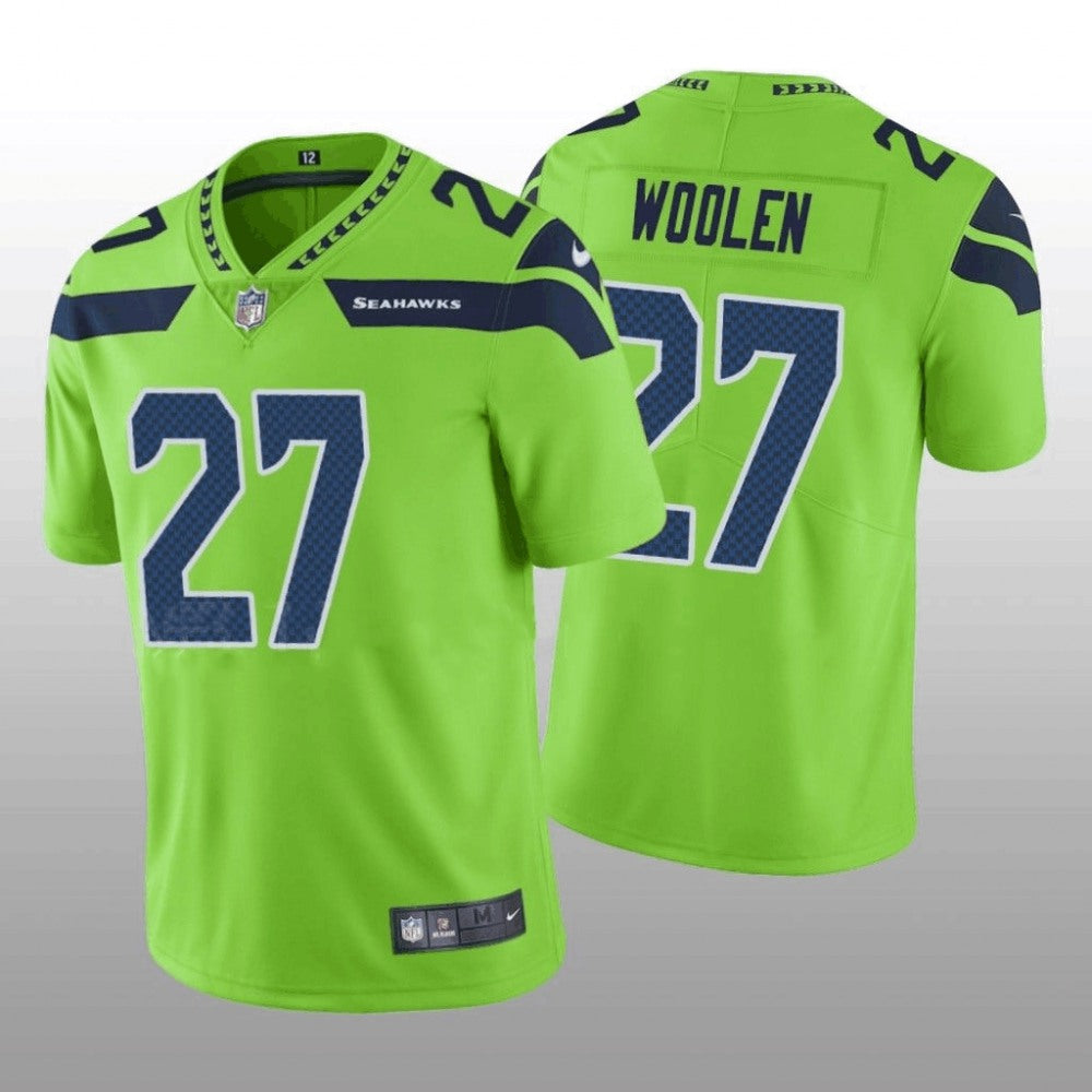 Men's Seattle Seahawks #27 Tariq Woolen Green Vapor Untouchable Stitched Football Jersey 