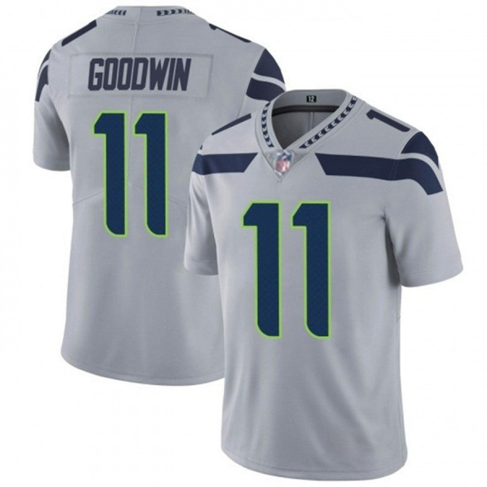 Men's Seattle Seahawks #11 Marquise Goodwin Grey Vapor Untouchable Limited Stitched Jersey 
