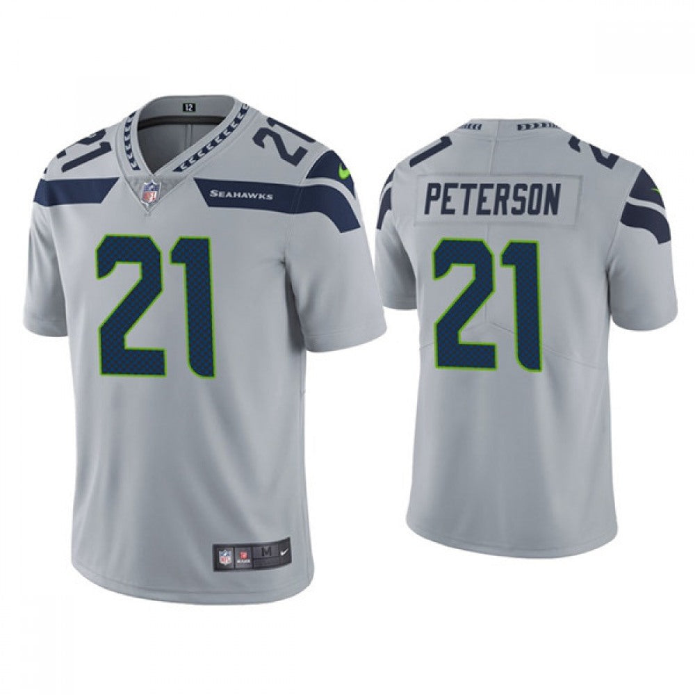 Men's Seattle Seahawks #21 Adrian Peterson Grey Vapor Untouchable Limited Stitched Jersey 