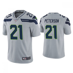 Men's Seattle Seahawks #21 Adrian Peterson Grey Vapor Untouchable Limited Stitched Jersey 