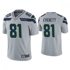 Men's Seattle Seahawks #81 Gerald Everett Grey Vapor Untouchable Limited Stitched Jersey 