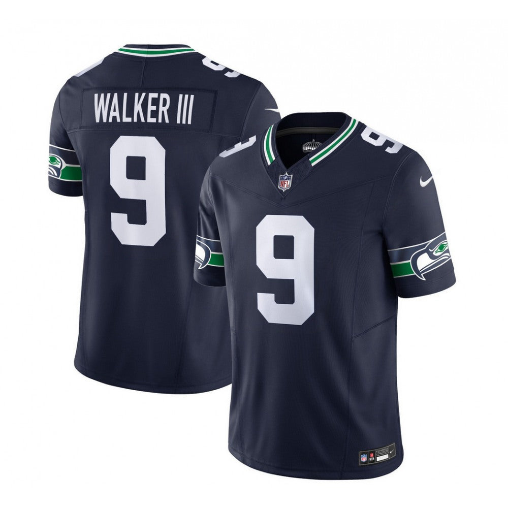 Men's Seattle Seahawks #9 Kenneth Walker III 2023 F.U.S.E. Navy Limited Stitched Football Jersey 