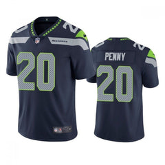 Men's Seattle Seahawks #20 Rashaad Penny Navy Vapor Untouchable Limited Stitched Jersey 