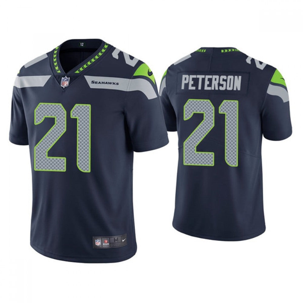 Men's Seattle Seahawks #21 Adrian Peterson Navy Vapor Untouchable Limited Stitched Jersey 