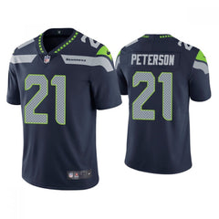 Men's Seattle Seahawks #21 Adrian Peterson Navy Vapor Untouchable Limited Stitched Jersey 