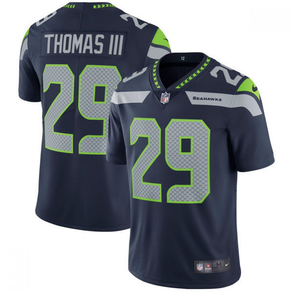 Men's Seattle Seahawks #29 Earl Thomas College Navy Vapor Untouchable Limited Stitched NFL Jersey 