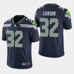 Men's Seattle Seahawks #32 Chris Carson Navy Vapor Untouchable Limited Stitched NFL Jersey 