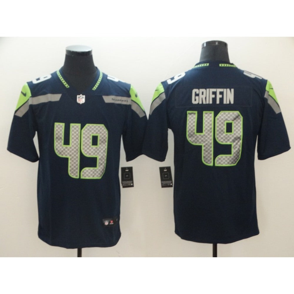 Men's Seattle Seahawks #49 Shaquem Griffin Navy Vapor Untouchable Limited Stitched NFL Jersey 