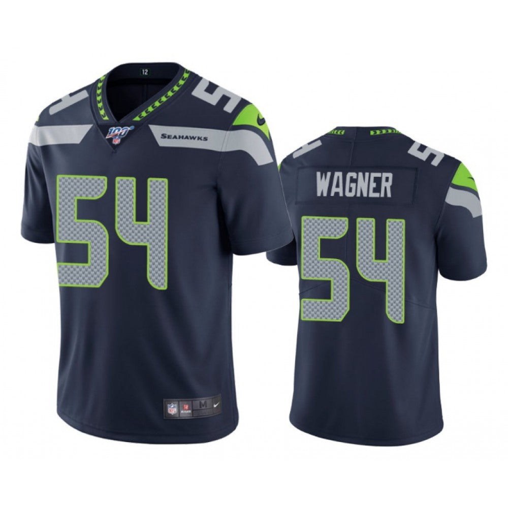 Men's Seattle Seahawks #54 Bobby Wagner Navy 2019 100th Season Vapor Untouchable Limited Stitched NFL Jersey 