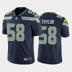 Men's Seattle Seahawks #58 Darrell Taylor Navy Vapor Untouchable Limited Stitched Jersey 