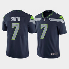 Men's Seattle Seahawks #7 Geno Smith Navy Vapor Untouchable Limited Stitched Jersey 