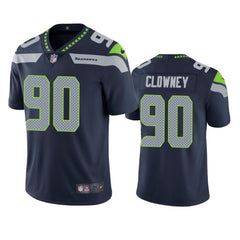 Men's Seattle Seahawks #90 Jadeveon Clowney Navy Vapor Untouchable Limited Stitched NFL Jersey 