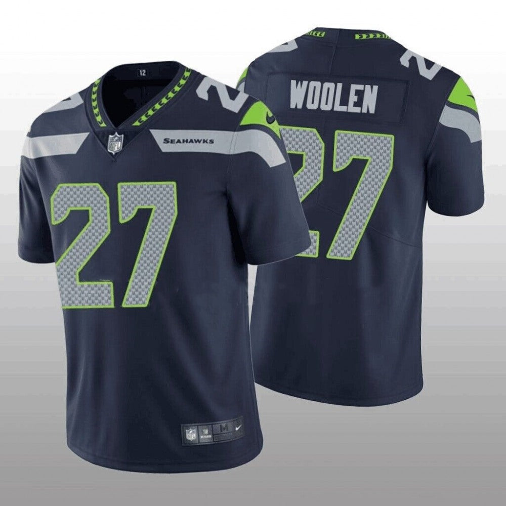 Men's Seattle Seahawks #27 Tariq Woolen Navy Vapor Untouchable Stitched Football Jersey 
