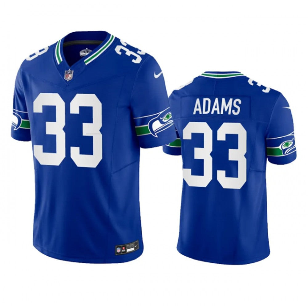 Men's Seattle Seahawks #33 Jamal Adams Royal 2023 F.U.S.E. Vapor Limited Throwback Stitched Jersey 