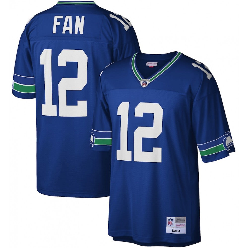 Men's Seattle Seahawks #12 Fan Royal Mitchell & Ness Stitched Football Jersey 