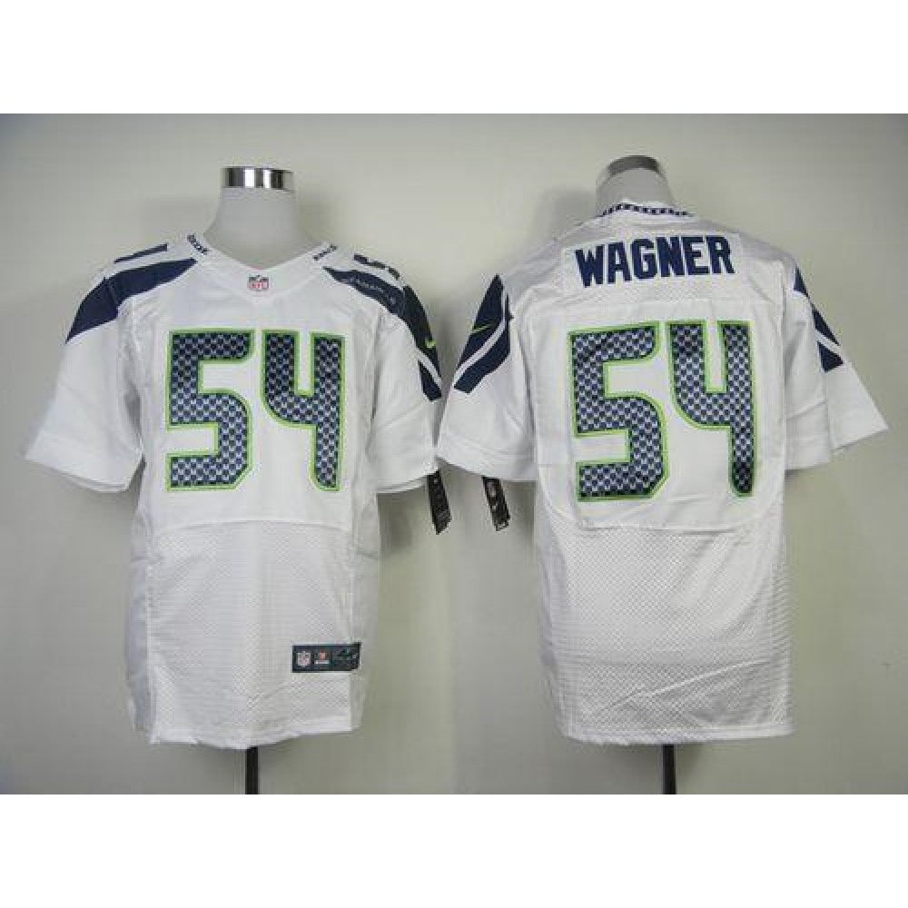 Seahawks #54 Bobby Wagner White Men's Stitched NFL Elite Jersey 
