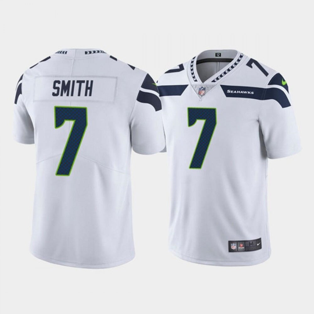 Men's Seattle Seahawks #7 Geno Smith White Vapor Untouchable Limited Stitched Jersey 
