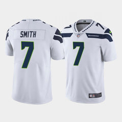 Men's Seattle Seahawks #7 Geno Smith White Vapor Untouchable Limited Stitched Jersey 