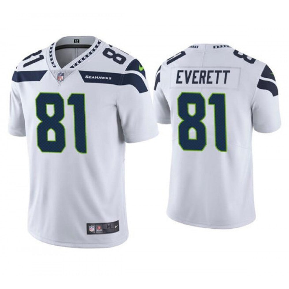 Men's Seattle Seahawks #81 Gerald Everett White Vapor Untouchable Limited Stitched Jersey 