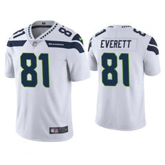 Men's Seattle Seahawks #81 Gerald Everett White Vapor Untouchable Limited Stitched Jersey 