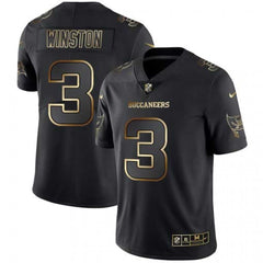 Men's Tampa Bay Buccaneers #3 Jameis Winston 2019 Black Gold Edition Stitched NFL Jersey 