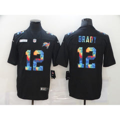 Men's Tampa Bay Buccaneers #12 Tom Brady 2020 Black Crucial Catch Limited Stitched Jersey 