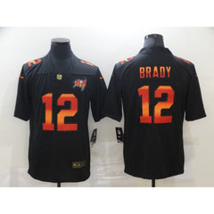 Men's Tampa Bay Buccaneers #12 Tom Brady 2020 Black Fashion Limited Stitched Jersey 