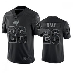 Men's Tampa Bay Buccaneers #26 Logan Ryan Black Reflective Limited Stitched Jersey 