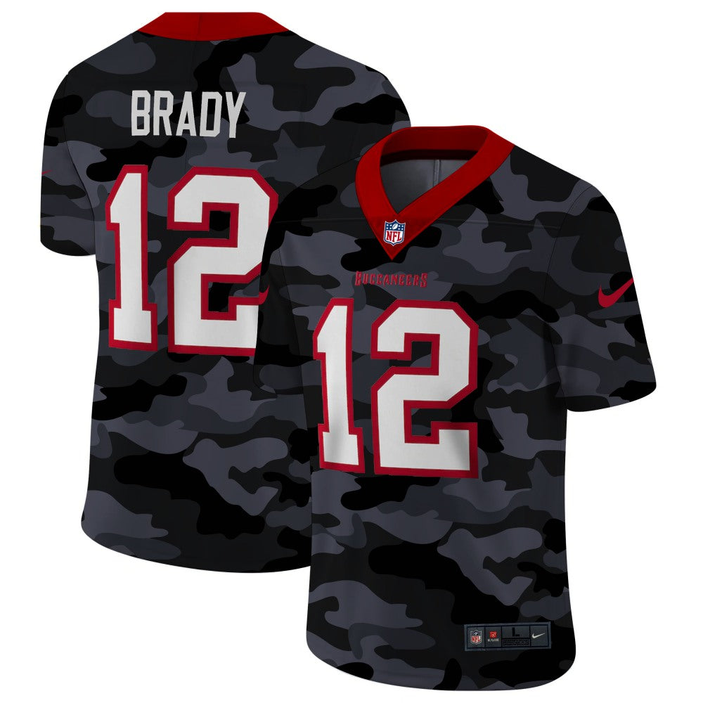 Men's Tampa Bay Buccaneers #12 Tom Brady 2020 Camo Limited Stitched Jersey 