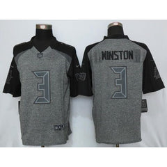 Buccaneers #3 Jameis Winston Gray Men's Stitched NFL Limited Gridiron Gray Jersey 