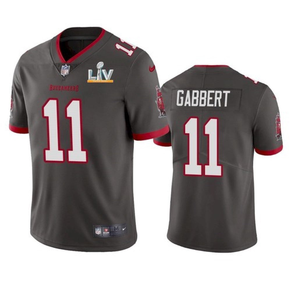 Men's Tampa Bay Buccaneers #11 Blaine Gabbert Grey 2021 Super Bowl LV Limited Stitched Jersey 