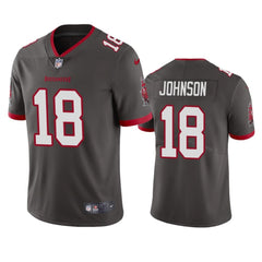 Men's Tampa Bay Buccaneers #18 Tyler Johnson New Grey Vapor Untouchable Limited Stitched Jersey 