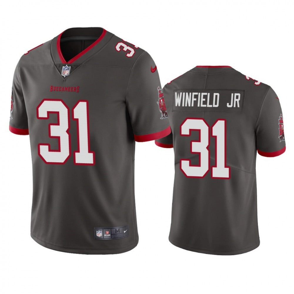 Men's Tampa Bay Buccaneers #31 Antoine Winfield Jr. New Grey Vapor Untouchable Limited Stitched Jersey 