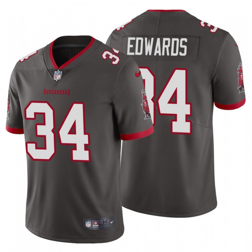 Men's Tampa Bay Buccaneers #34 Mike Edwards New Grey Vapor Untouchable Limited Stitched Jersey 
