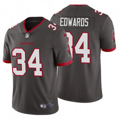 Men's Tampa Bay Buccaneers #34 Mike Edwards New Grey Vapor Untouchable Limited Stitched Jersey 