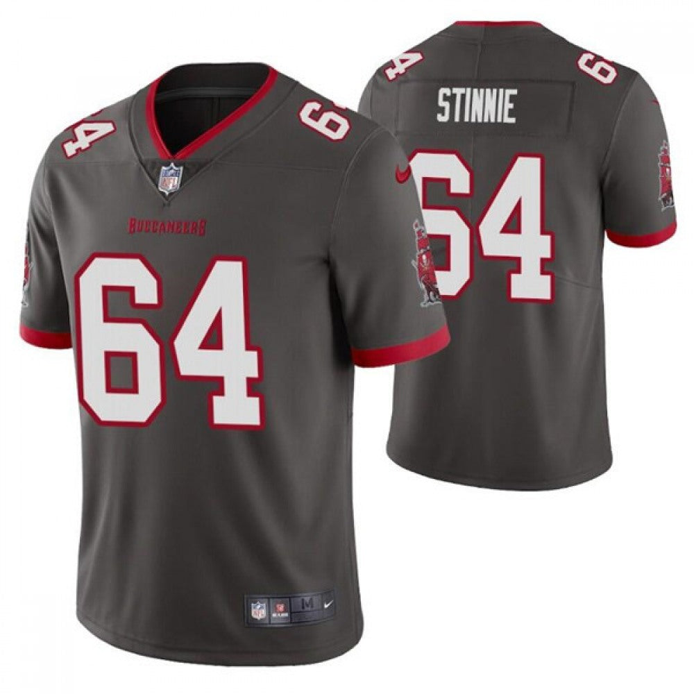 Men's Tampa Bay Buccaneers #64 Aaron Stinnie Grey Vapor Untouchable Limited Stitched Jersey 