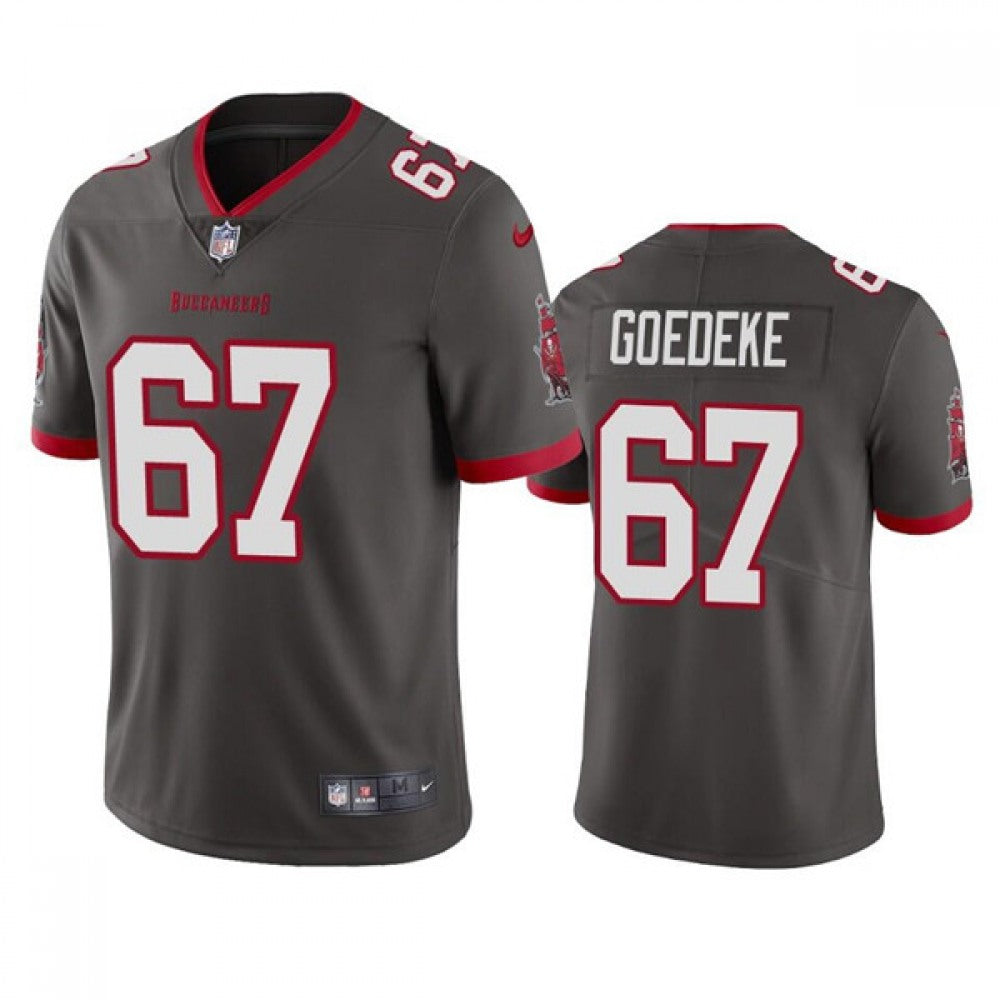 Men's Tampa Bay Buccaneers #67 Luke Goedeke Grey Vapor Untouchable Limited Stitched Jersey 