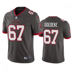 Men's Tampa Bay Buccaneers #67 Luke Goedeke Grey Vapor Untouchable Limited Stitched Jersey 