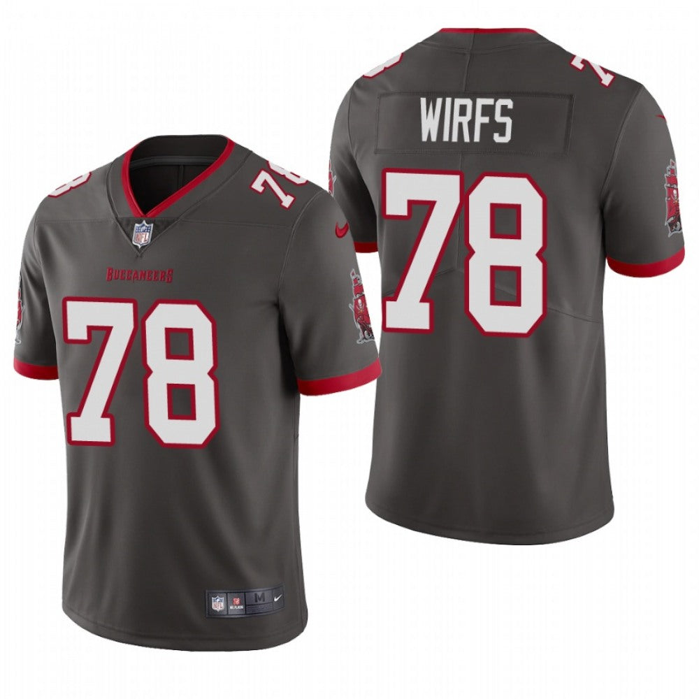 Men's Tampa Bay Buccaneers #78 Tristan Wirfs New Grey Vapor Untouchable Limited Stitched Jersey 