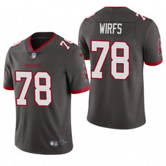 Men's Tampa Bay Buccaneers #78 Tristan Wirfs New Grey Vapor Untouchable Limited Stitched Jersey 