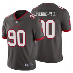 Men's Tampa Bay Buccaneers #90 Jason Pierre-Paul New Grey Vapor Untouchable Limited Stitched Jersey 