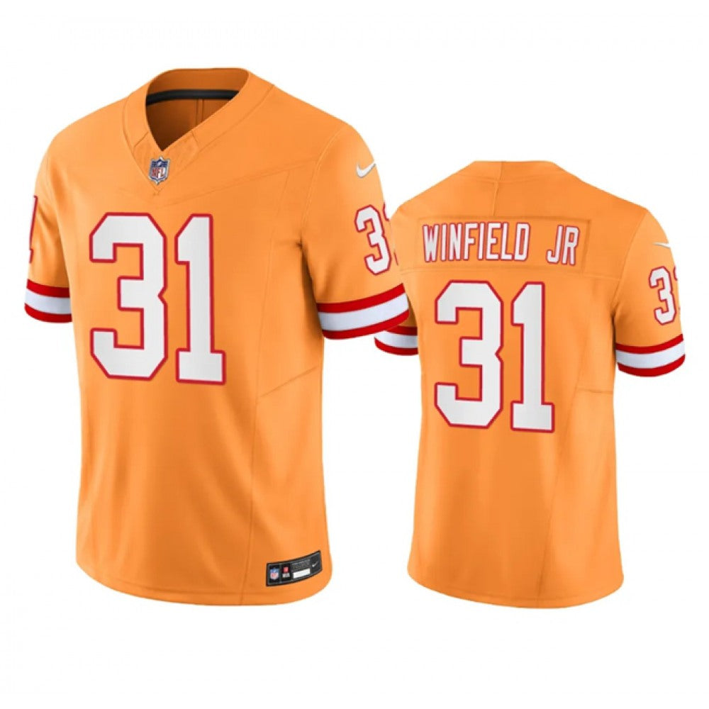 Men's Tampa Bay Buccaneers #31 Antoine Winfield Jr. Orange 2023 F.U.S.E. Throwback Limited Stitched Jersey 