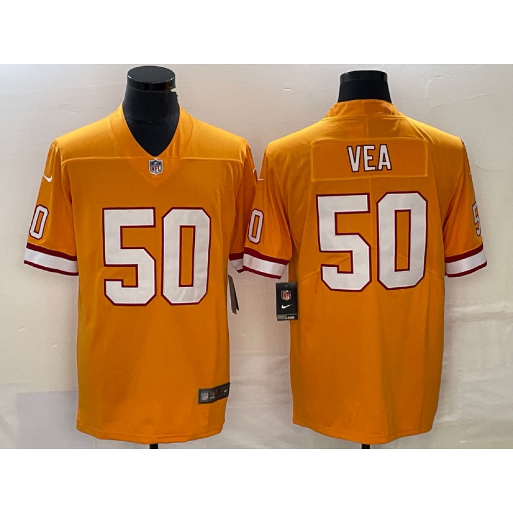 Men's Tampa Bay Buccaneers #50 Vita Vea Orange Vapor Untouchable Limited Stitched Jersey 