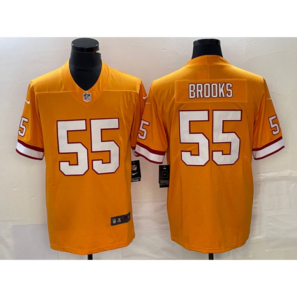 Men's Tampa Bay Buccaneers #55 Derrick Brooks Orange Vapor Untouchable Limited Stitched Jersey 